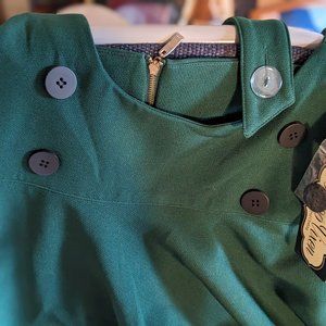 Voodoo Vixen High Waisted  Overall Skirt xl Sourpuss NWT